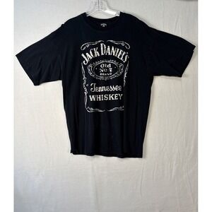 Vintage Jack Daniels Tennessee Whiskey T-shirt Black XL K1166 *‎